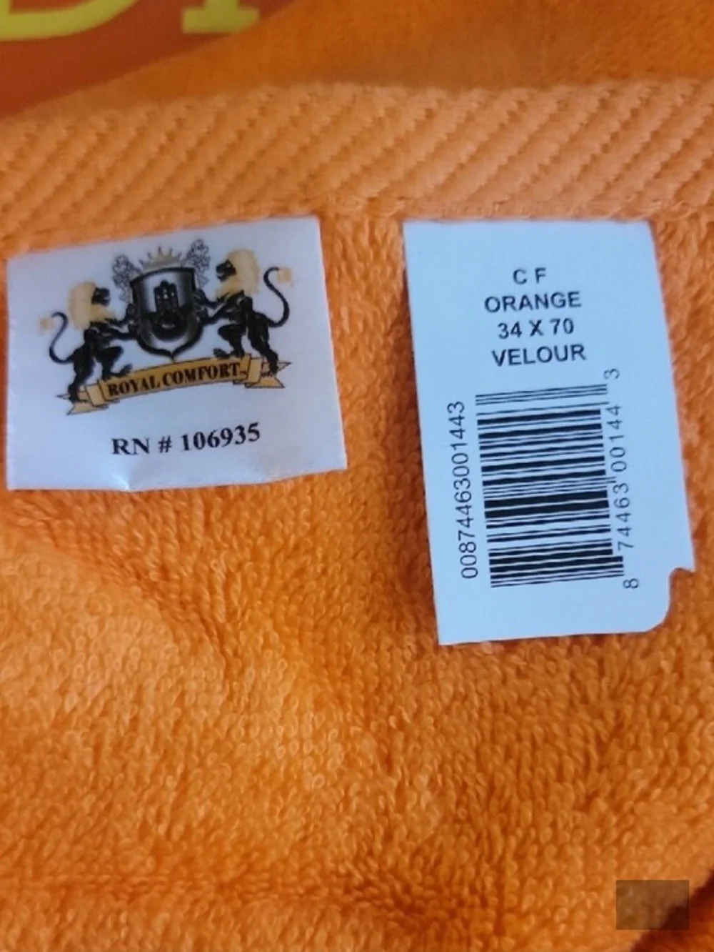 Vibrant Orange Beach Towel